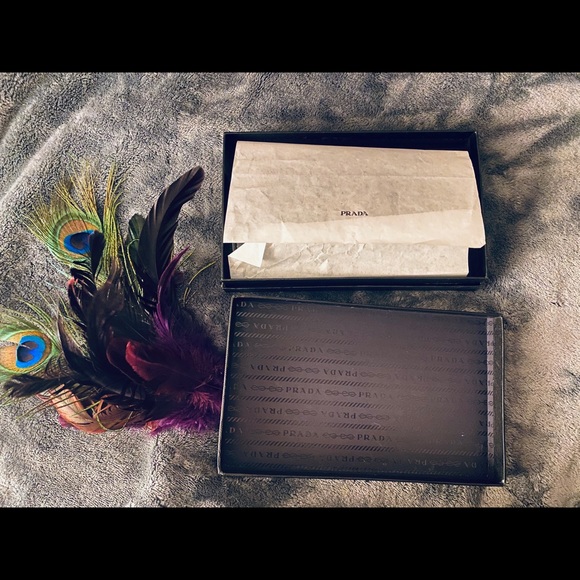 NEW Prada Nappa Gaufre Black Leather Wallet Button - Picture 13 of 15